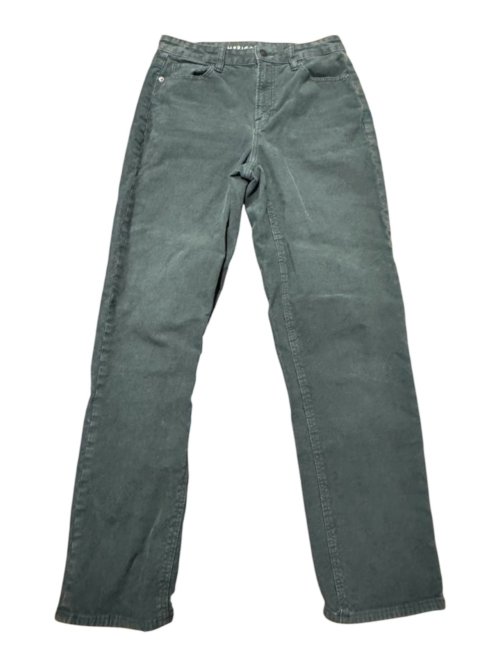 American Eagle Mom Straight Jean Green Corduroy Pants Size 4